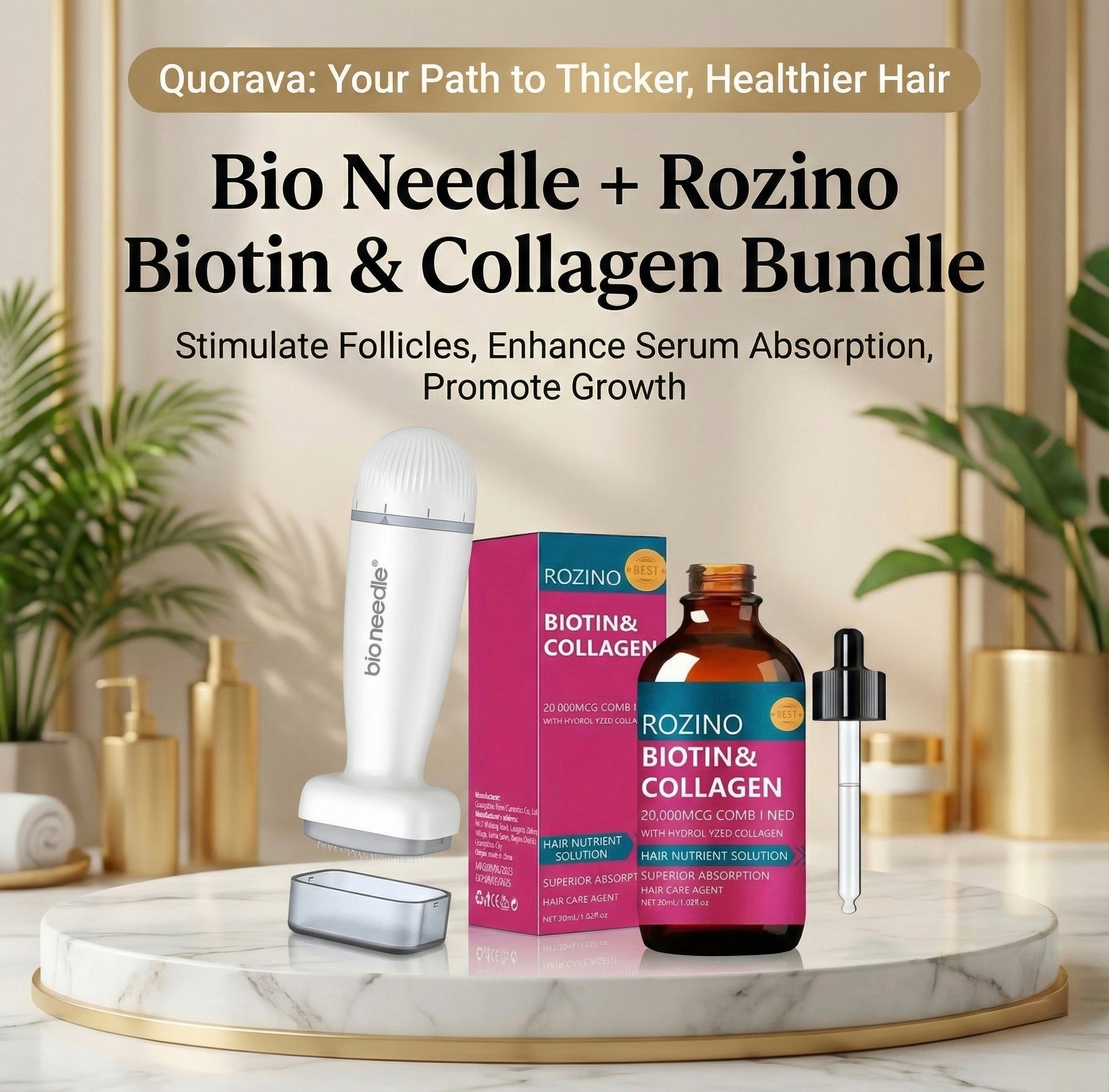 Bio-needle Adjustable Derma Roller