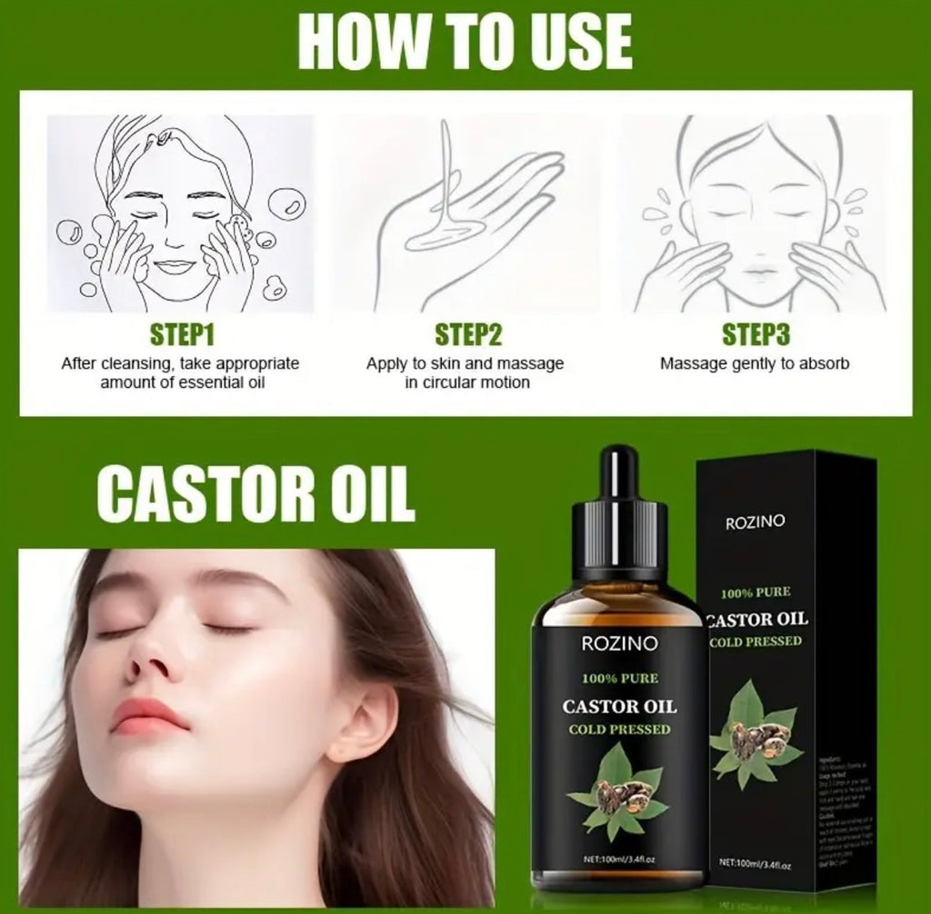 Rozino Castor Hair Oil – Strengthen, Nourish & Restore Your Hair